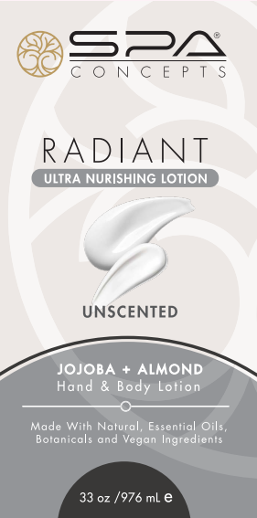 SPA CONCEPTS Radiant Ultra Nourishing Lotion